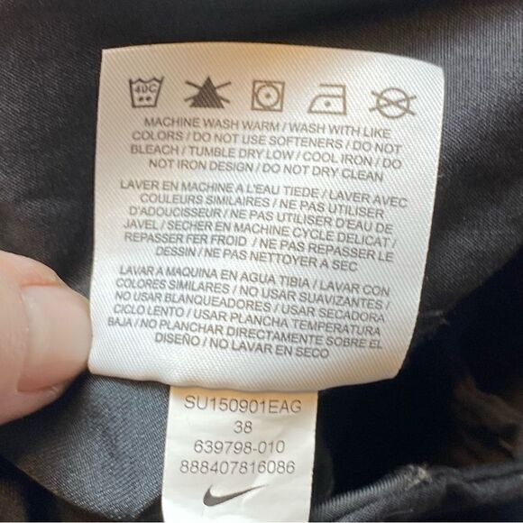 Nike Golf Dri-Fit Flat Front Black Shorts Size 38 - Picture 5 of 11